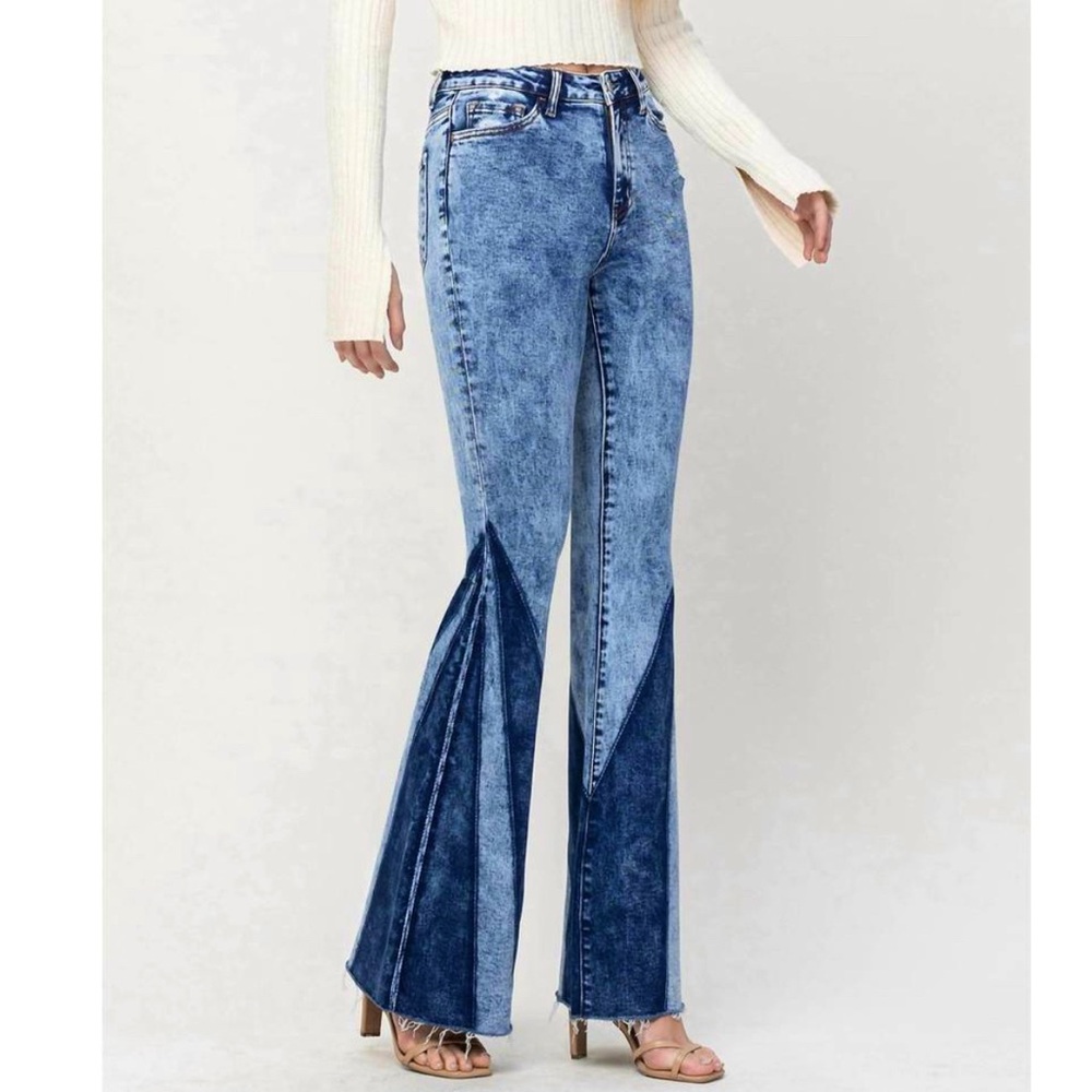Flying Monkey Foresight high rise super stretch flare jeans
